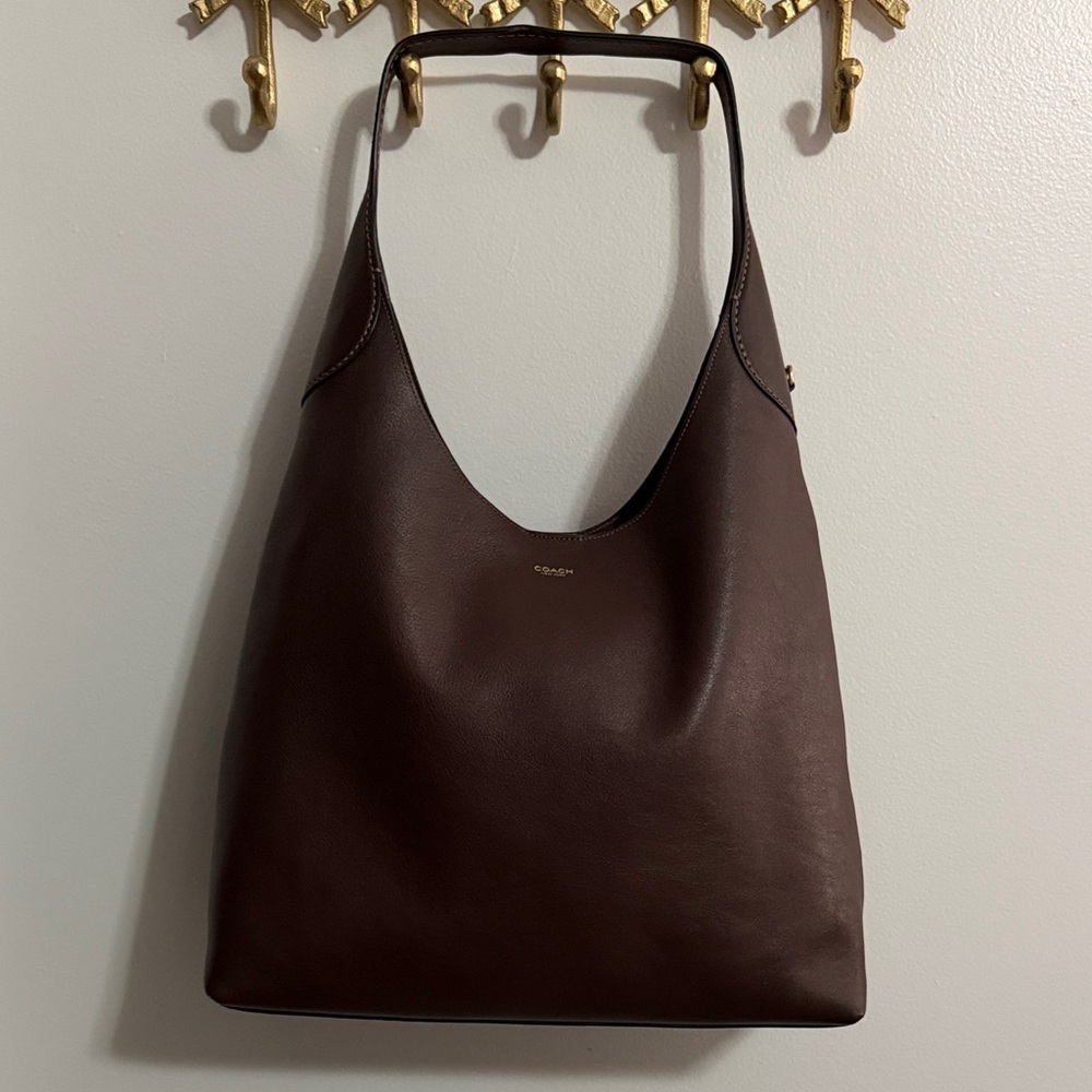 Coach Brooklyn Brown Leather Tote Bag